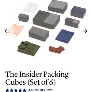 Away Travel 6 piece packing cube set